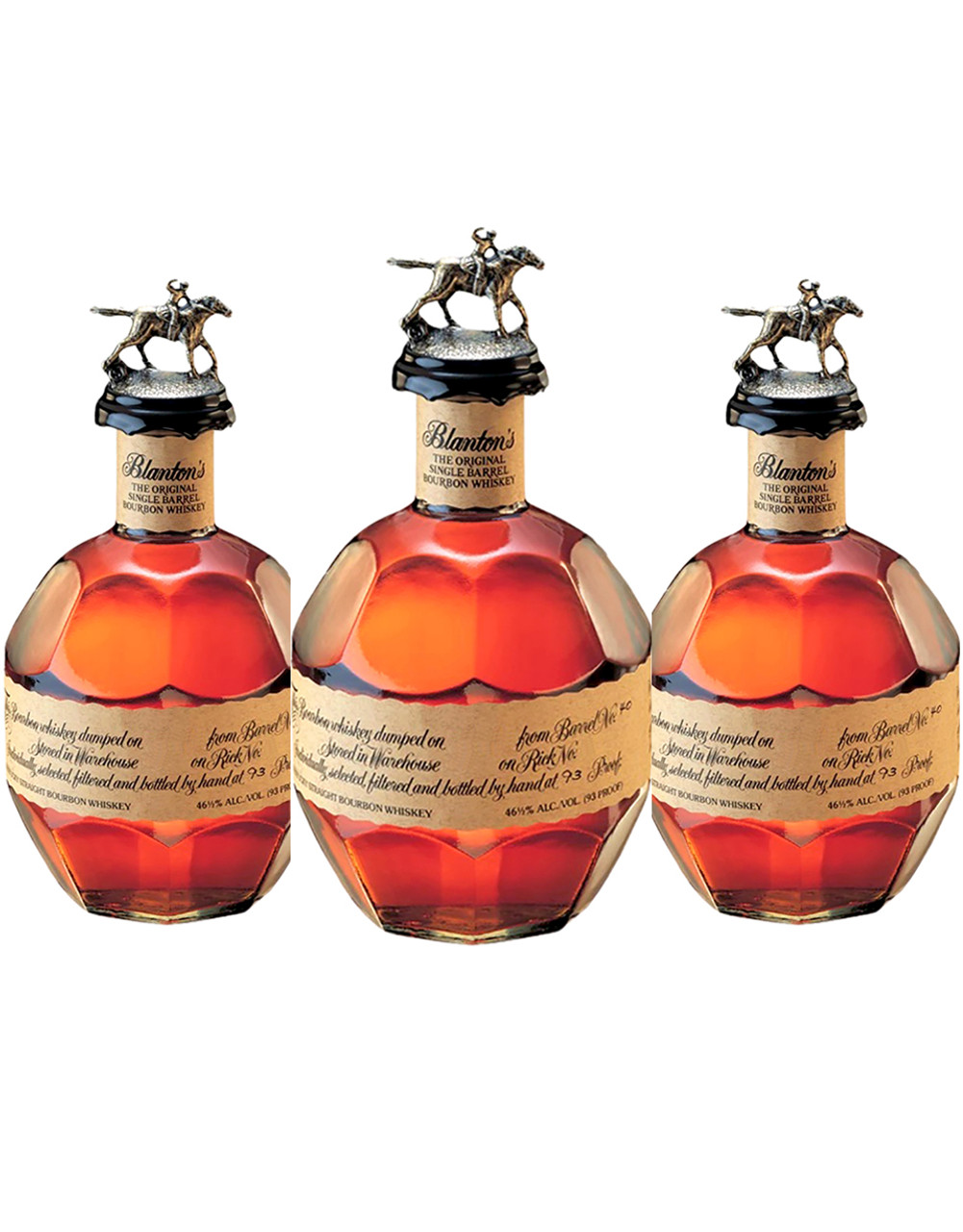 Blanton's 3-Pack Bourbon Whiskey Bundle