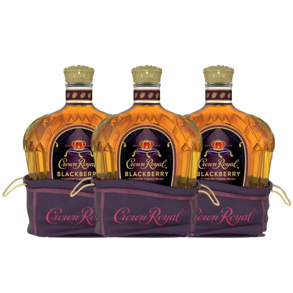 Crown Royal Blackberry Flavored Whisky 3 Pack