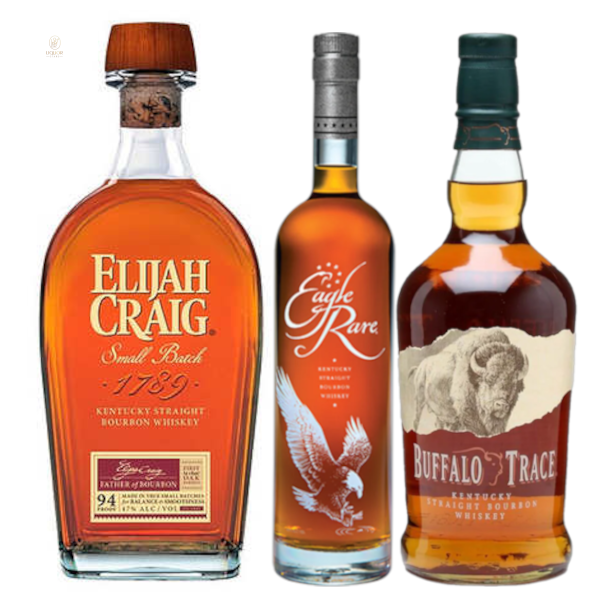 Elijah Craig Small Batch, Eagle Rare 10 Year, Buffalo Trace Bourbon Bundle