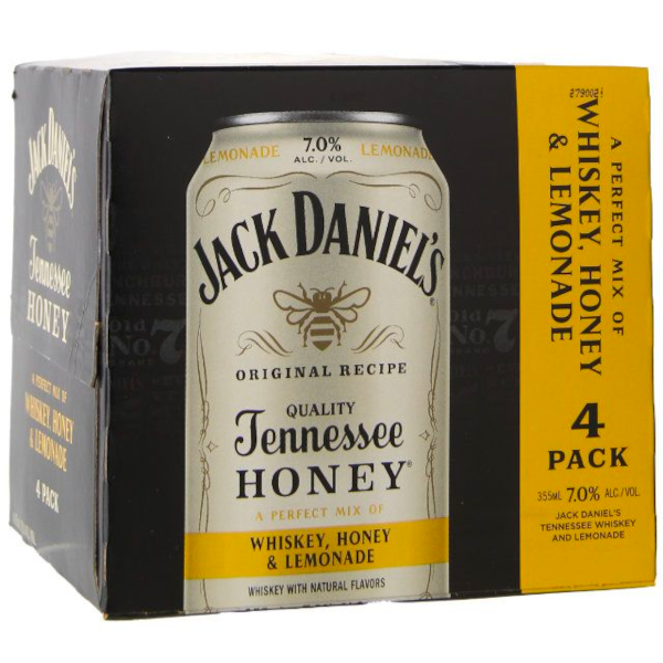 Jack Daniel's Tennessee Whiskey, Honey and Lemonade 4 Pk Cans