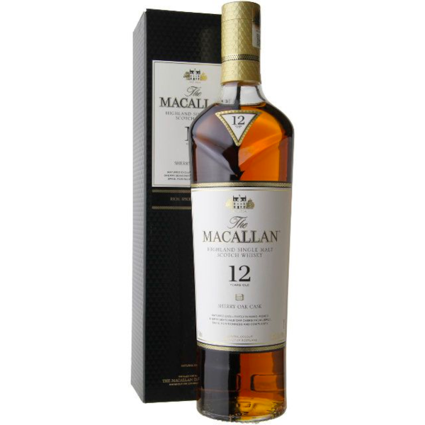 Macallan 12 Yr Sherry Oak Cask Highland Single Malt Scotch Whisky