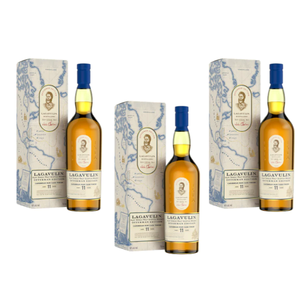 Lagavulin Offerman Edition Caribbean Rum Cask Finish 3 Pack