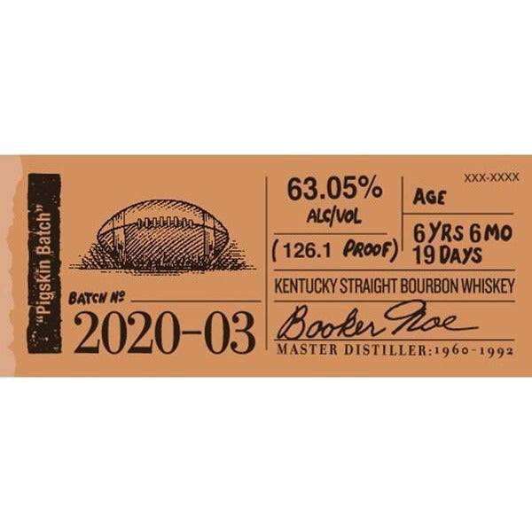 Booker's Bourbon Batch 2020-03 "Pigskin Batch"