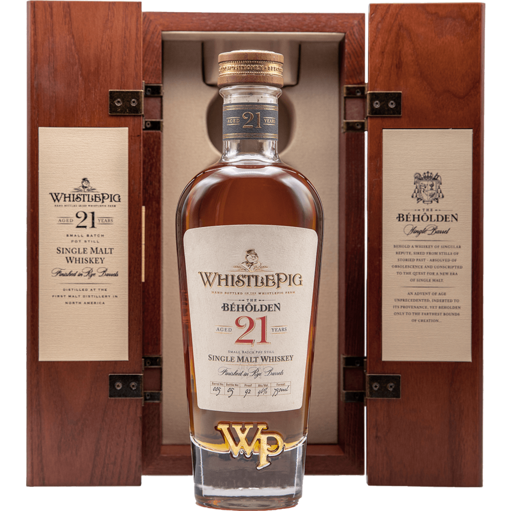 WhistlePig The Béhôlden 21 Year Single Malt Whiskey