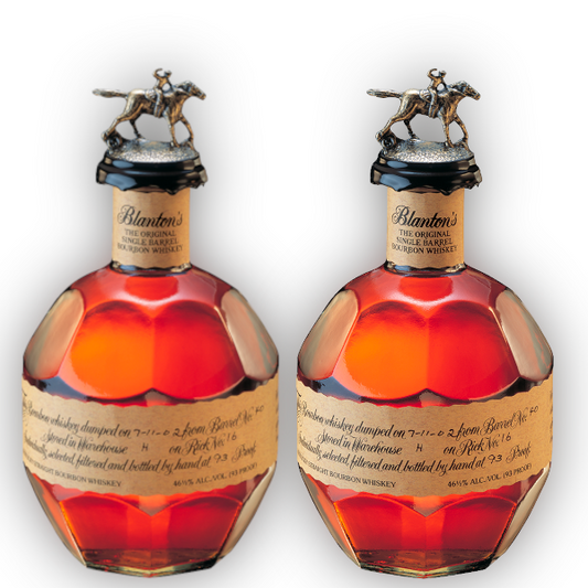 BLANTON'S ORIGINAL SINGLE BARREL BOURBON 375 ML 2 Pack Bundle
