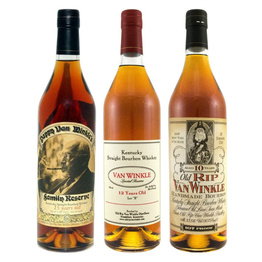 Pappy Van Winkle's 10 Year & 12 Year Lot B & 15 Year Bundle