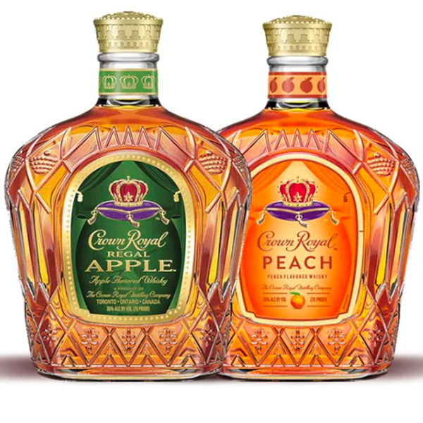 Crown Royal Apple & Crown Royal Peach Whisky Bundle