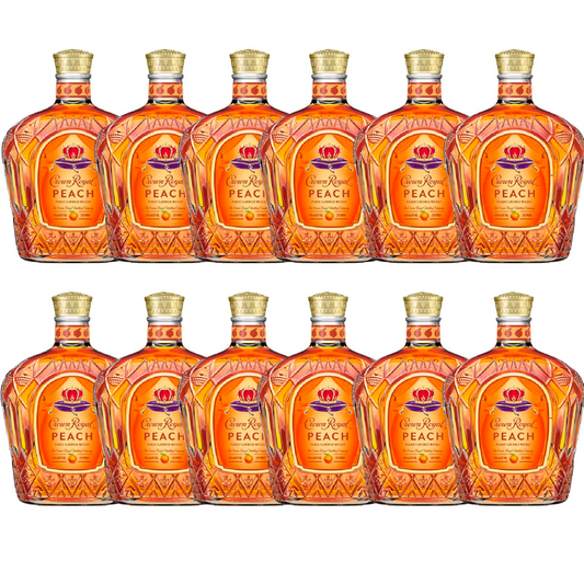Crown Royal Peach Whiskey Limited Edition W/ Box Case Deal 12 Pack