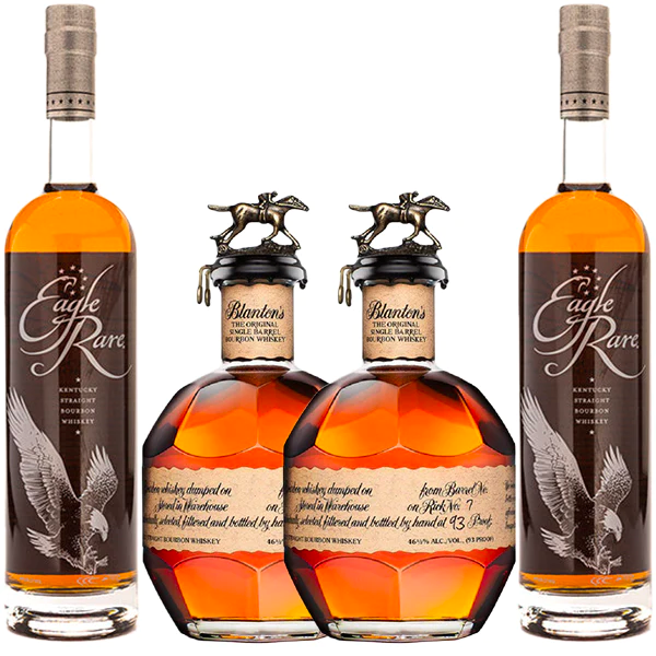 Two Eagle Rare, and two Blanton Single Barrel Bundle