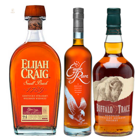 Elijah Craig Small Batch, Eagle Rare 10 Year, Buffalo Trace Bourbon Bundle