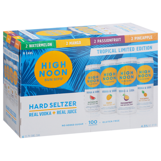 High Noon Hard Seltzer Vodka Tropical Edition Variety 8pk