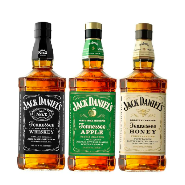 Jack Daniel's Tennessee Whiskey, Honey, and Apple Bundle