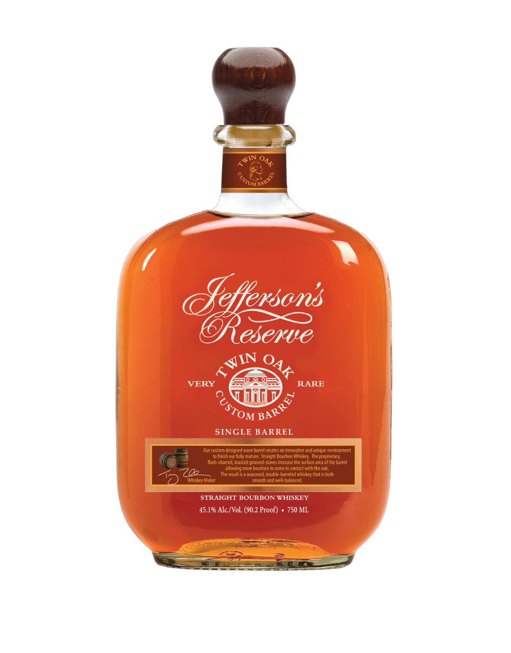 Jefferson's Twin Oak Single Barrel Bourbon