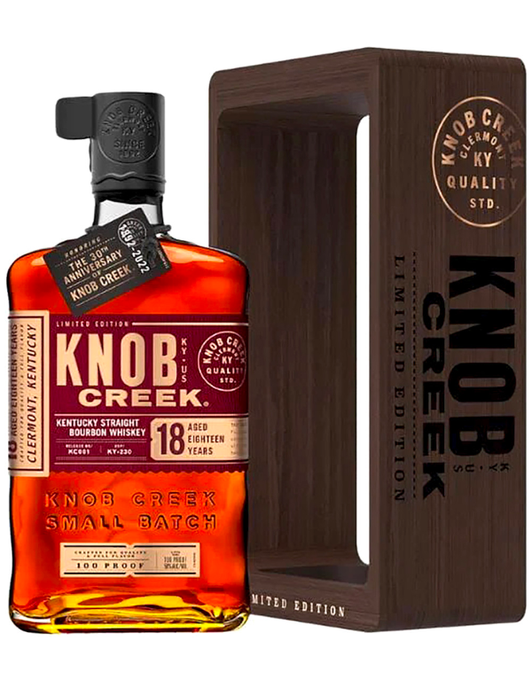 Knob Creek 18 Year Bourbon w/ Wooden Box
