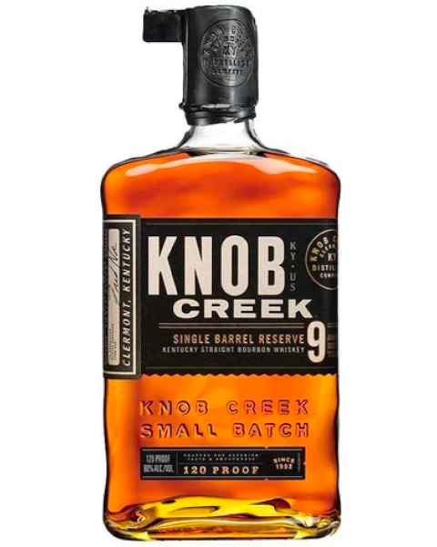 KNOB CREEK SINGLE BARREL RESERVE 9 YEAR OLD STRAIGHT BOURBON 120 PROOF