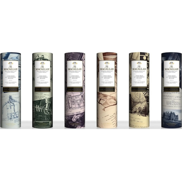 The Macallan James Bond 60th Anniversary Complete Collection 1-6