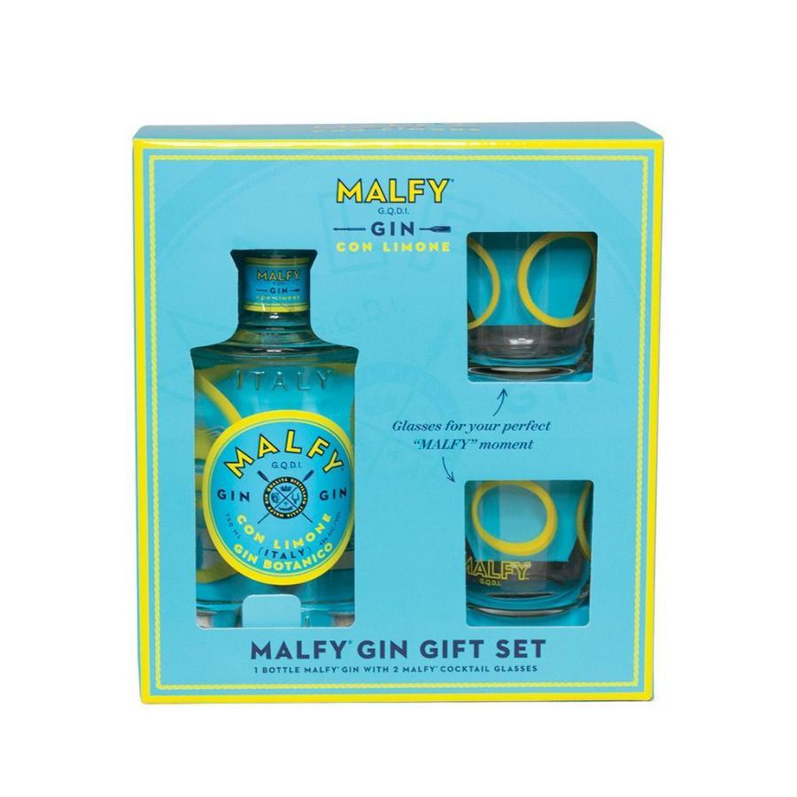 Malfy Gin Con Limone Gift Set with Glasses