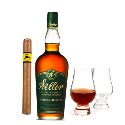 W.L. Weller Special Reserve With Glencairn Set & Cigar Bundle