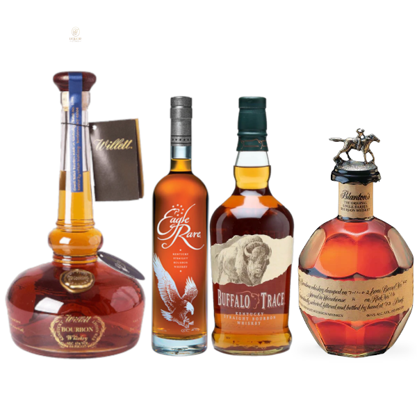 Willett Pot Still, Eagle Rare, Buffalo Trace, & Blanton's Bourbon Bundle