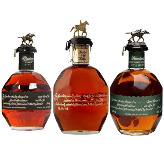 Blanton's Black Edition, Gold Edition, & Special Reserve Green Edition Bundle
