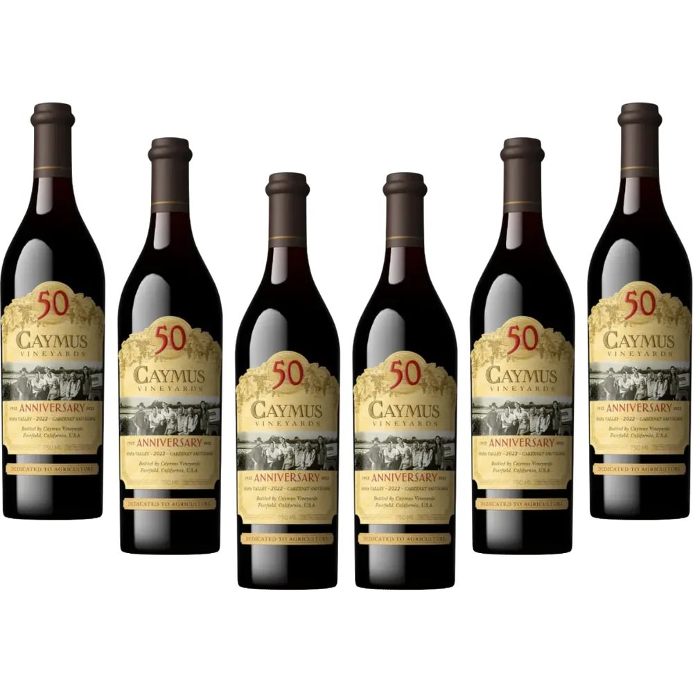 Caymus 50th Anniversary Napa Valley Cabernet Sauvignon 2022 12 Pack