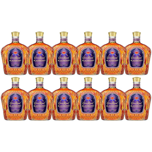 CROWN ROYAL BLACKBERRY CANADIAN WHISKY 12 PACK BUNDLE