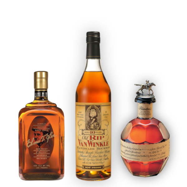 Old Rip Van Winkle 10 Year, Elmer T. Lee, & Blanton Single Barrel Bourbon Bundle