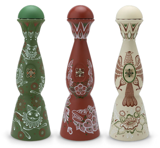 Clase Azul Tequila Master Artisans The Jimón López Family Limited Edition Extra Anejo Tequila Bundle 1Lt 3-Pack