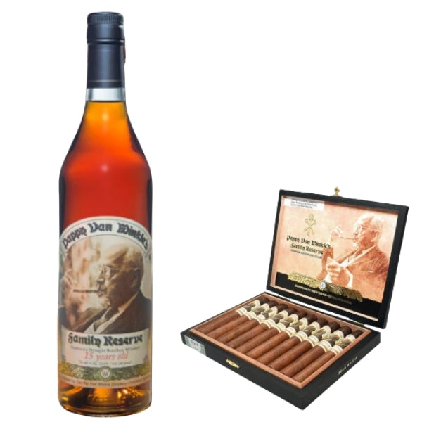 Pappy Van Winkle 15 Year & Pappy Van Winkle Robusto Cigar 10 Case Bundle