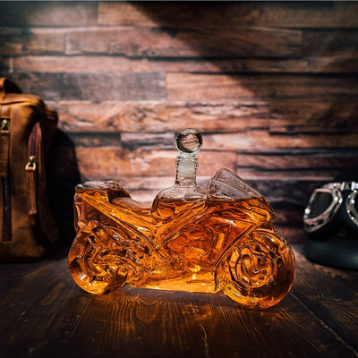 Motorbike Motorcycle Gift Decanter For Wine & Whiskey 750ml by Liquor Lux, Whiskey Gifts, Motorcycle Gifts, Sport Bike Gifts, Hell Ghost Harley-Davidson, Beer Scotch Bourbon Spirits Gifts for Men