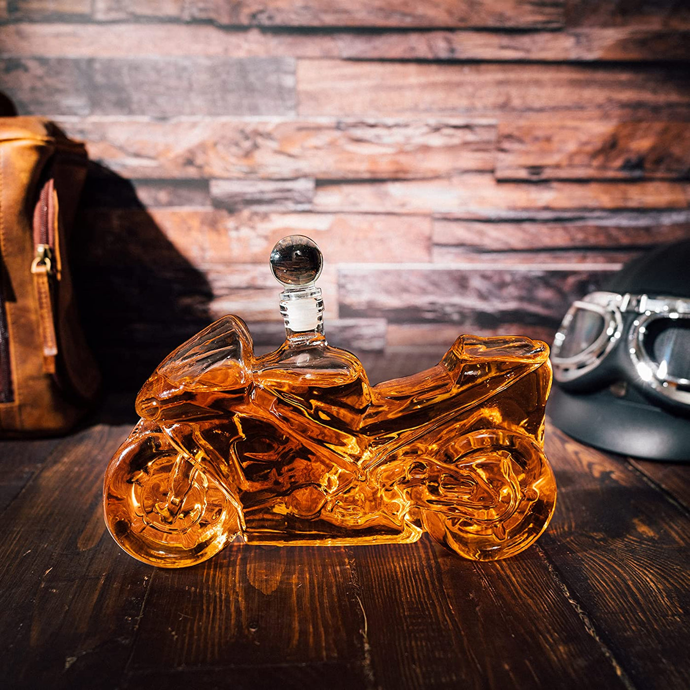 Motorbike Motorcycle Gift Decanter For Wine & Whiskey 750ml by Liquor Lux, Whiskey Gifts, Motorcycle Gifts, Sport Bike Gifts, Hell Ghost Harley-Davidson, Beer Scotch Bourbon Spirits Gifts for Men