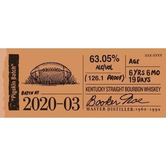 Booker's Bourbon Batch 2020-03 "Pigskin Batch"