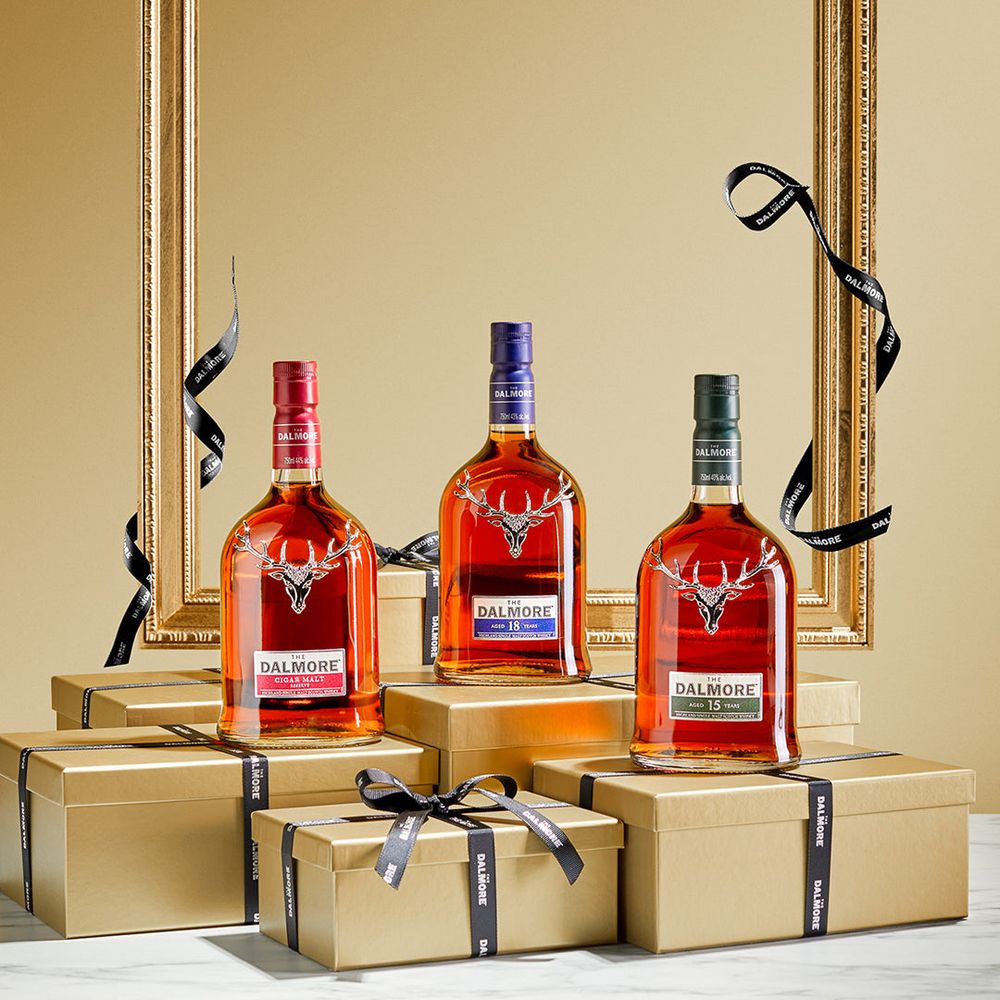 The Dalmore 15 Year, 18 Year & Cigar Malt Reserve Scotch Whisky Bundle