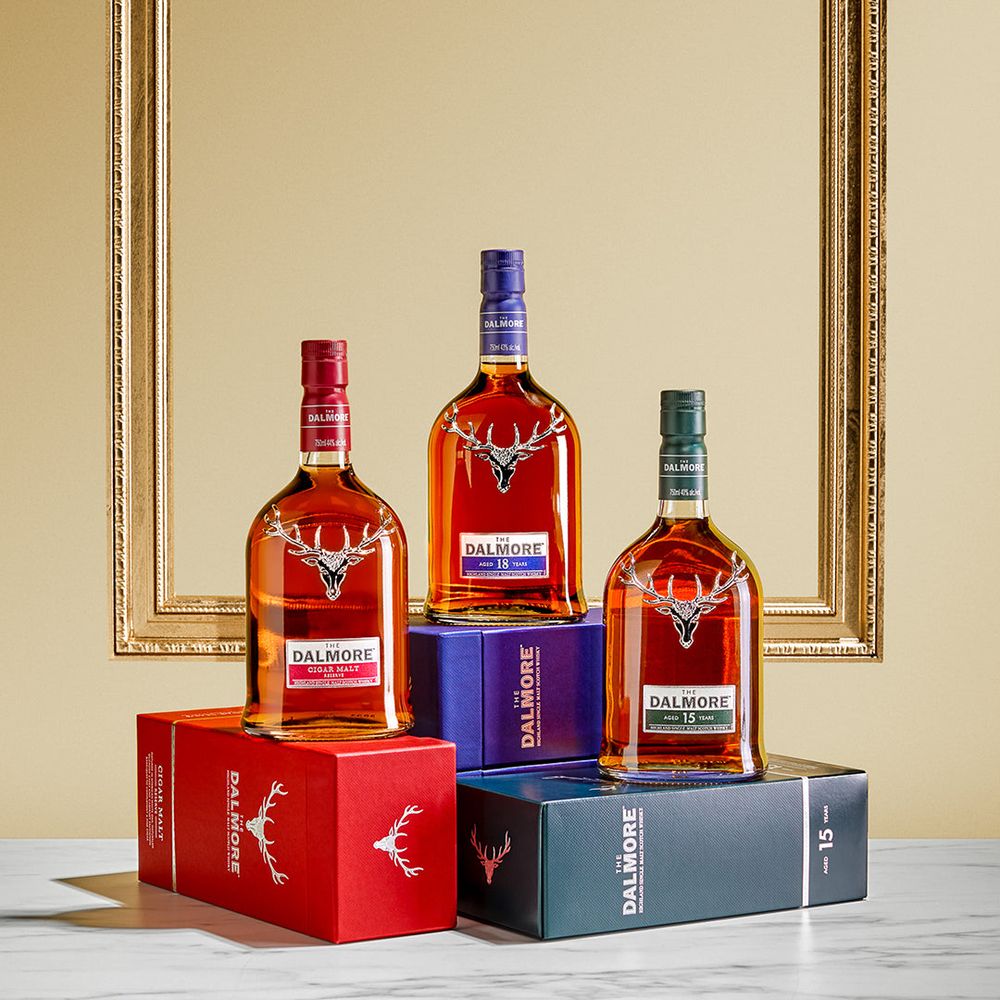 The Dalmore 15 Year, 18 Year & Cigar Malt Reserve Scotch Whisky Bundle