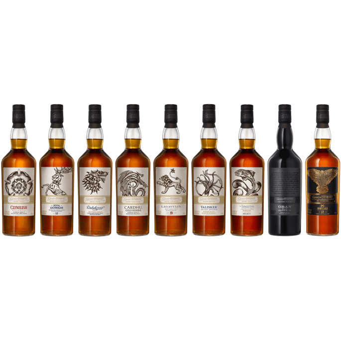 Game Of Thrones Complete Set Scotch Whisky