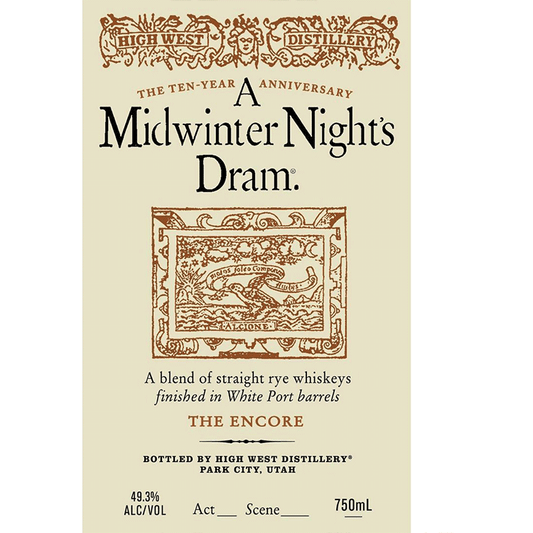 High West A Midwinter Night’s Dram The Encore Blend of Straight Ryes