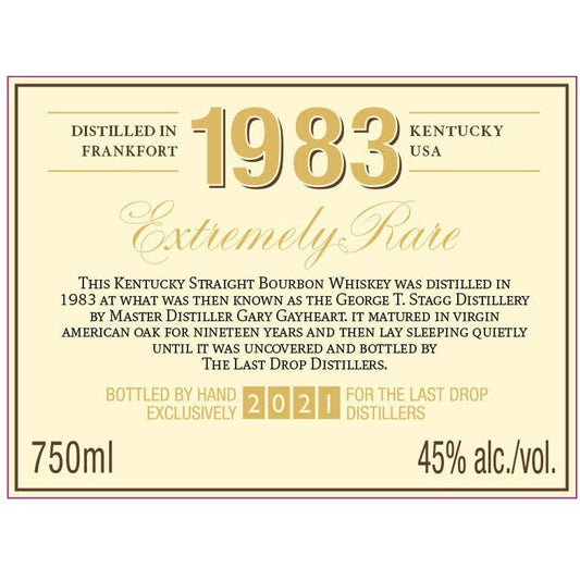 The Last Drop 1983 The Buffalo Trace Distillery