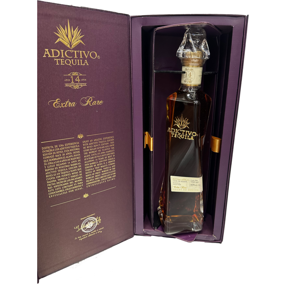 Adictivo Extra Rare Extra Anejo Kings Edition Tequila 14 Years