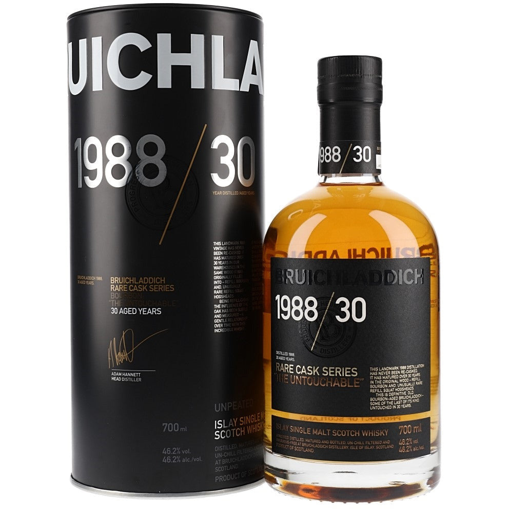 Bruichladdich Rare Cask Series 30 Years Old 1988 The Untouchable Islay Single Malt Scotch Whisky