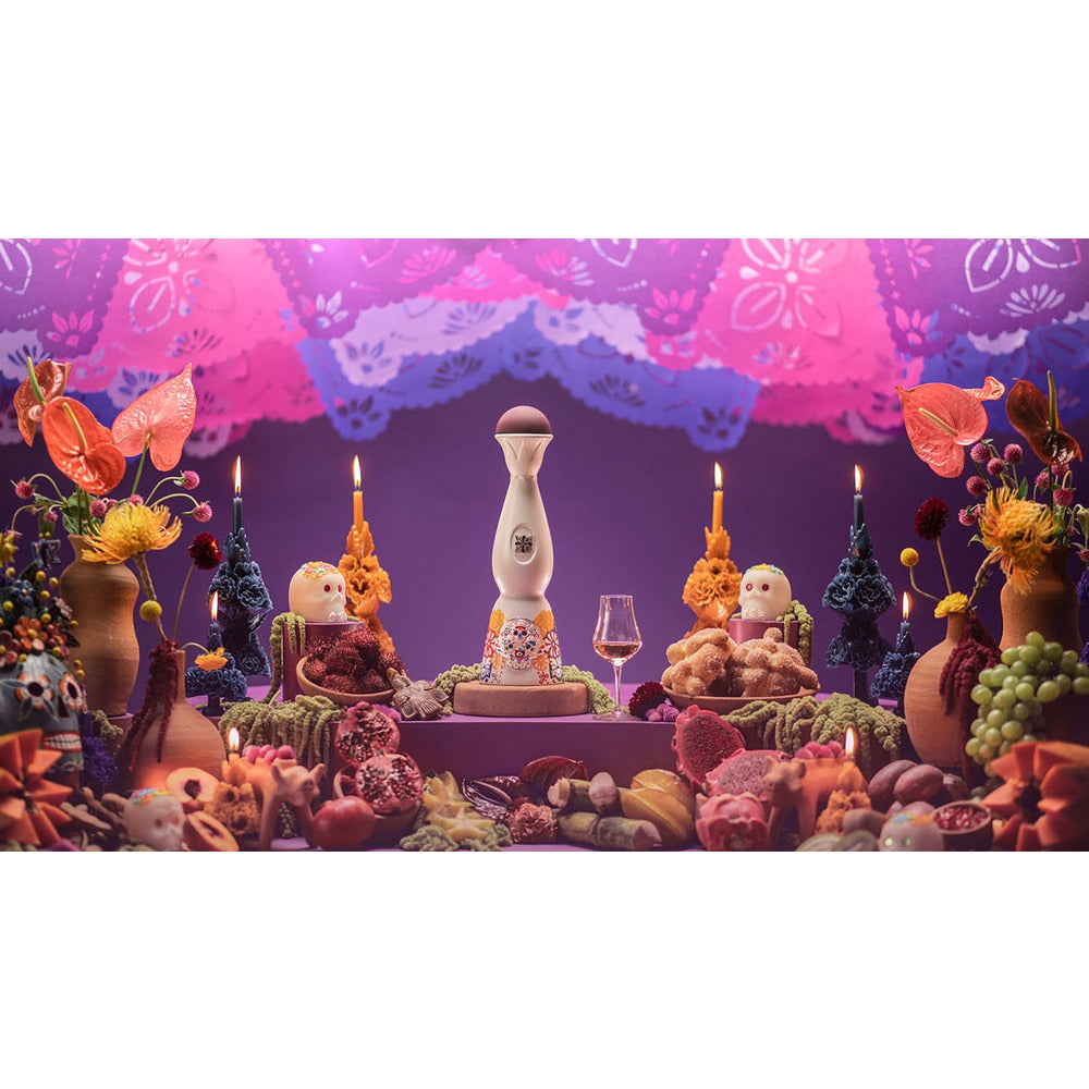 Clase Azul Tequila Día de los Muertos Limited Edition Colores 2022 with Glasses Set