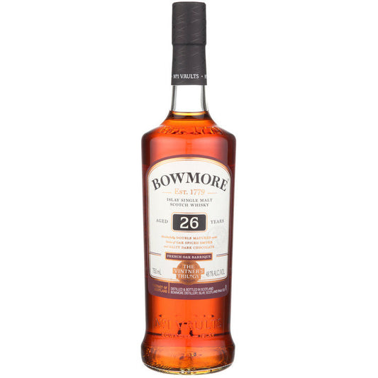 Bowmore Single Malt Scotch The Vintner's Trilogy French Oak Barriques 26 Year