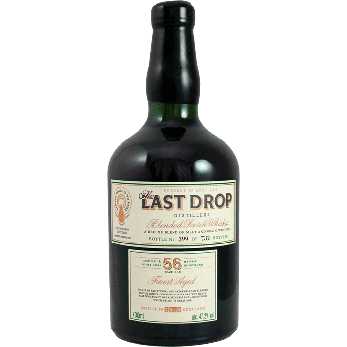 The Last Drop Distillers 56 Year Old Finest Aged Blended Scotch Whiskey