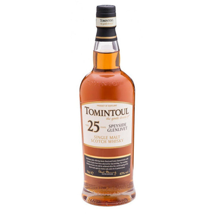Tomintoul 25 Year Old Speyside Glenlivet Single Malt Scotch Whisky 86 Proof